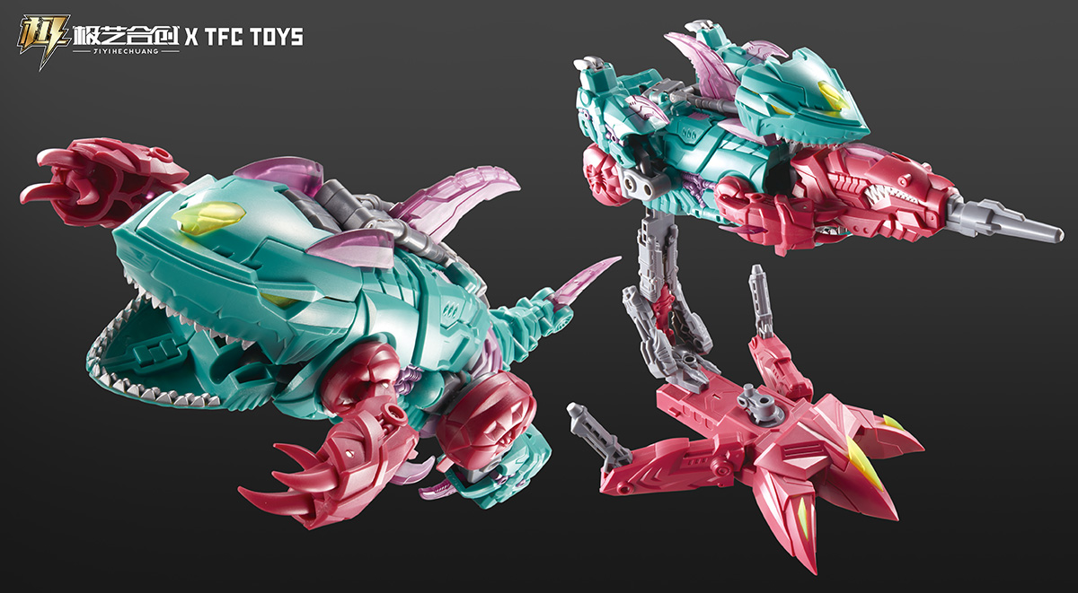 TFC波塞冬-P02-巨齿鲨-CYBERJAW变形玩具